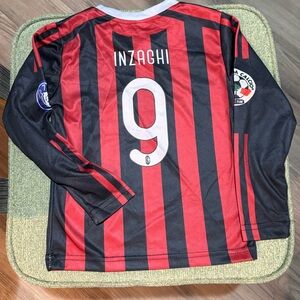 Inzaghi AC Milan retro soccer jersey - child size 100(3T)
